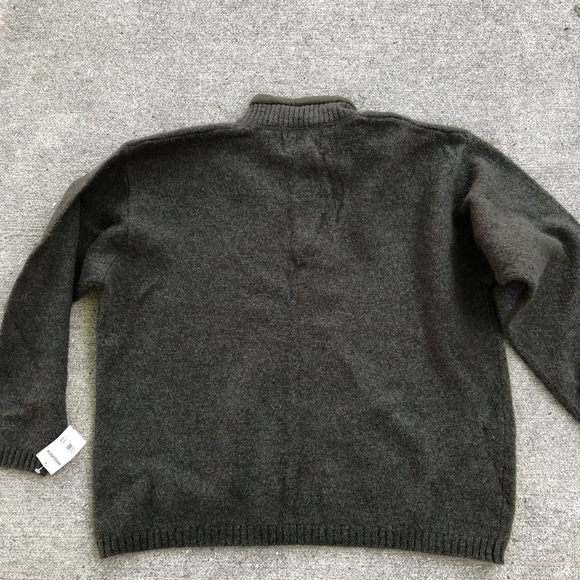 Mens Woolrich quarter zip sweater with fleece collar in 2X - Picture 4 of 6